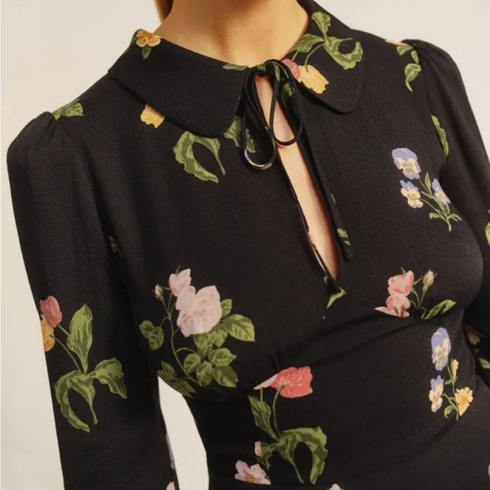 Reformation Will Mini Dress in Night Bloom - Picture 4 of 11